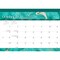 Crackled Blush | 2027 14 x 10 Inch 18 Months Monthly Desk Pad Calendar | July 2026 - December 2027 | Sticker Sheet | Plato | Planning Stationery